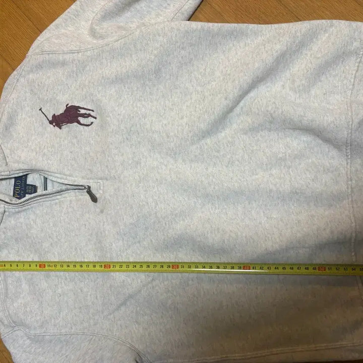 [BUNJANG] Polo Ralph Lauren Half-Zip Sweatshirt Gray / 픽포니 폴로 랄프로렌 하프집업 맨투맨 회색
