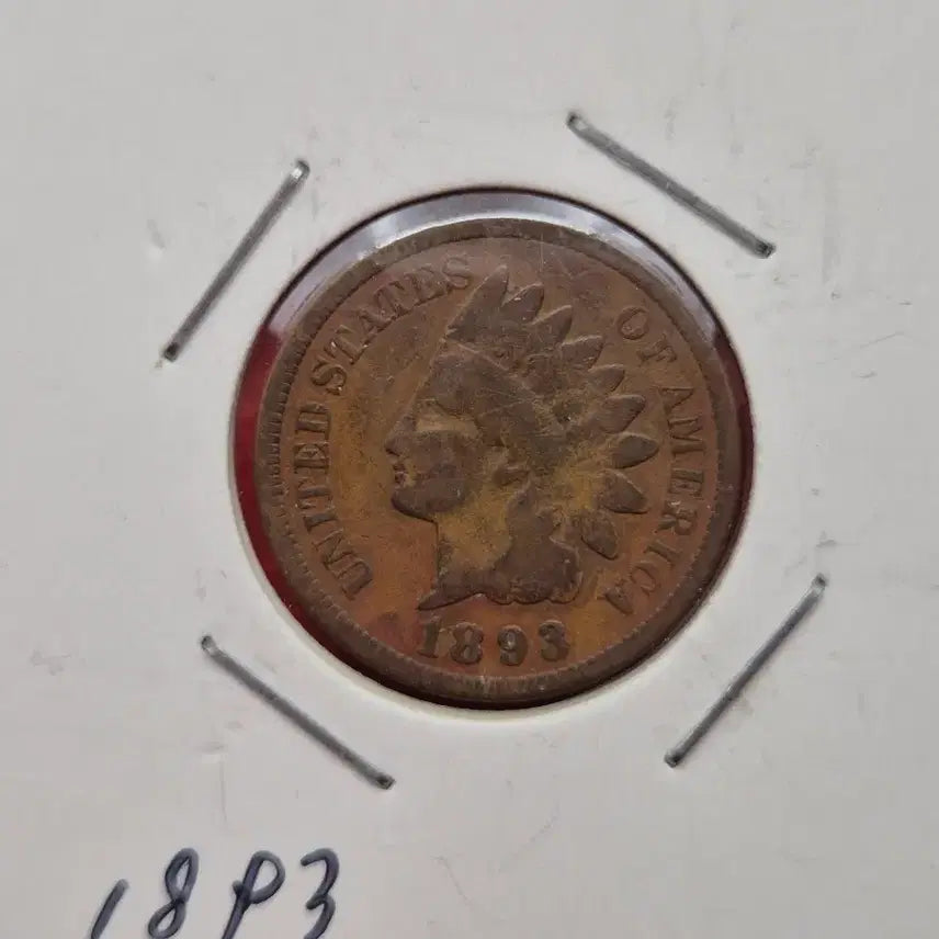 [BUNJANG] 1893 USA Indian Head Cent Coin / 미국 1893년 인디언헤드 1센트 동전