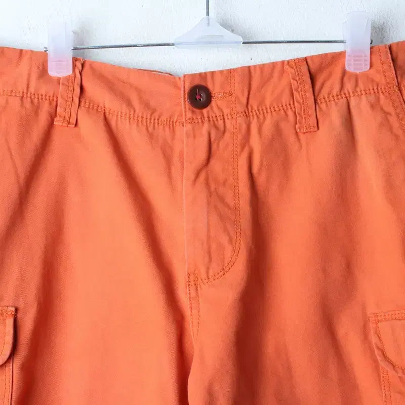 [BUNJANG] Tommy Hilfiger Cargo Shorts Orange Cotton / (L-XL) 타미힐피거 반바지 팬츠 작은얼룩 카고 오렌지 면-25F5