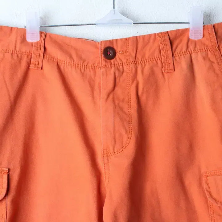 [BUNJANG] Tommy Hilfiger Cargo Shorts Orange Cotton / (L-XL) 타미힐피거 반바지 팬츠 작은얼룩 카고 오렌지 면-25F5