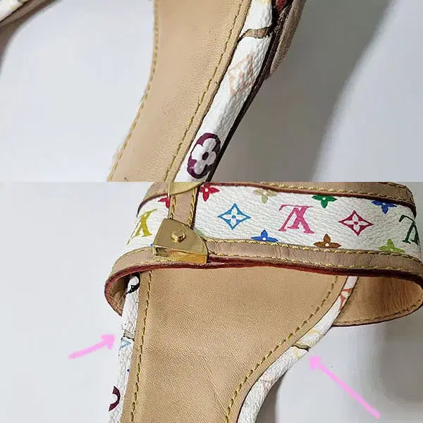 [BUNJANG] Louis Vuitton White Multicolor Sandals / 루이비통 멀티 샌들 250