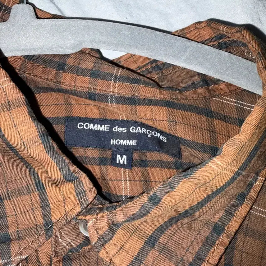 [BUNJANG] Comme des Garçons Homme Check Shirt / 꼼데가르송 옴므 체크 셔츠 100