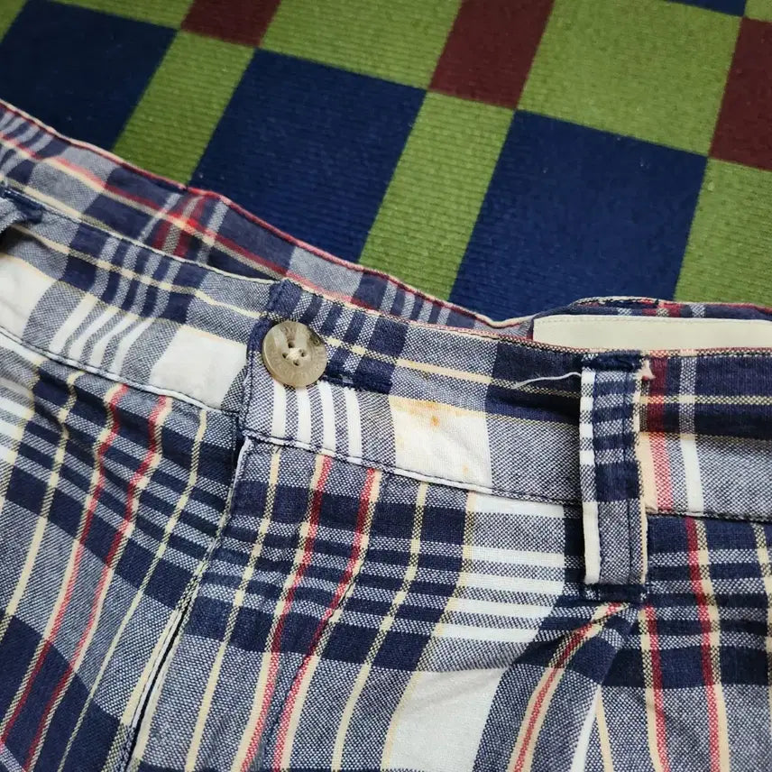 [BUNJANG] Eddie Bauer 2-Tuck Madras Shorts / 에디 바우어 2 tuck 마드라스 쇼츠