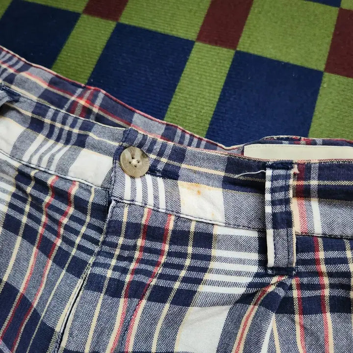 [BUNJANG] Eddie Bauer 2-Tuck Madras Shorts / 에디 바우어 2 tuck 마드라스 쇼츠