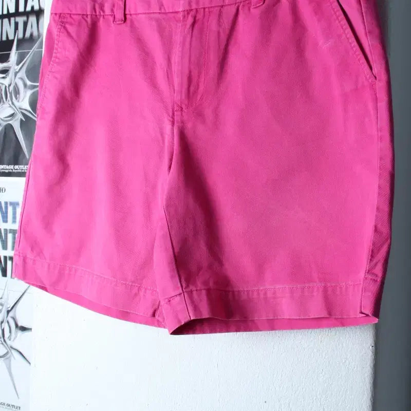 [BUNJANG] Tommy Hilfiger Cotton Shorts Pants Pink / (L-XL) 타미힐피거 반바지 팬츠 작은사용감 핑크 면 숏-25F6