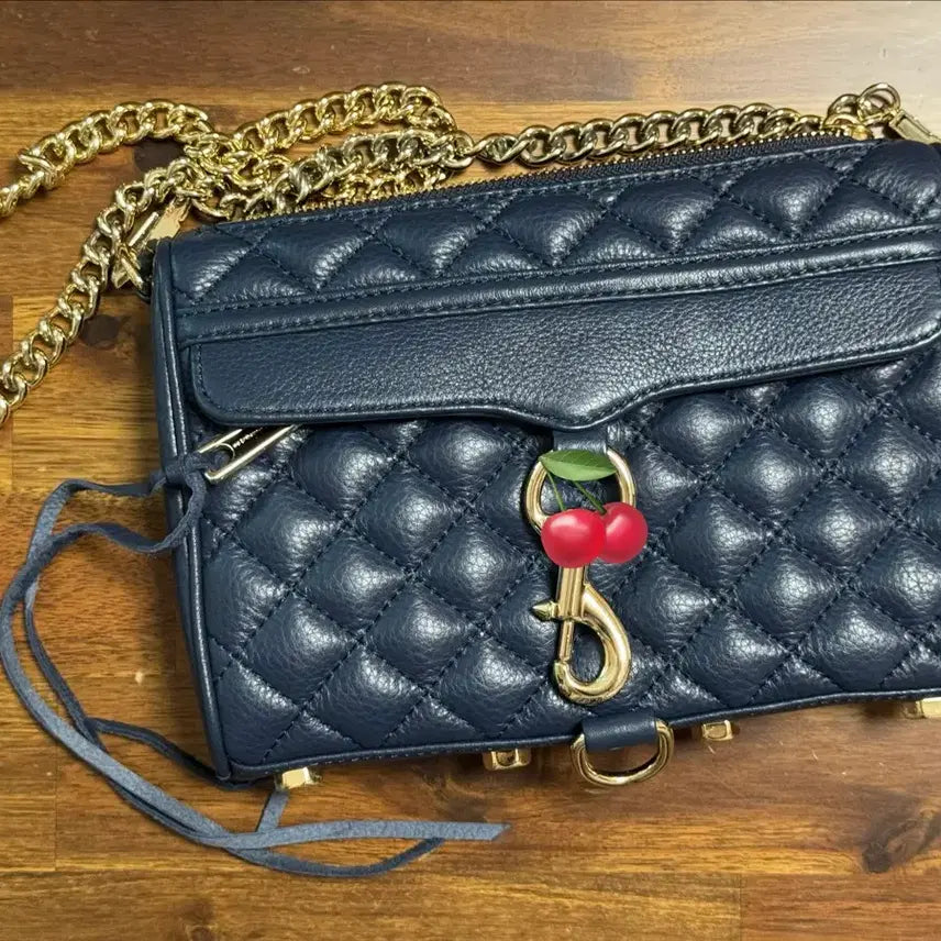 [BUNJANG] Rebecca Minkoff Quilted Mini MAC Navy Crossbody Bag / 미사용) 레베카밍코프 퀼팅 미니맥 네이비 크로스백