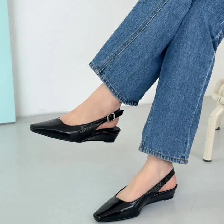 [BUNJANG] 3cm Wedge Slingbacks (240mm) / 3cm 웨지 슬링백 240mm