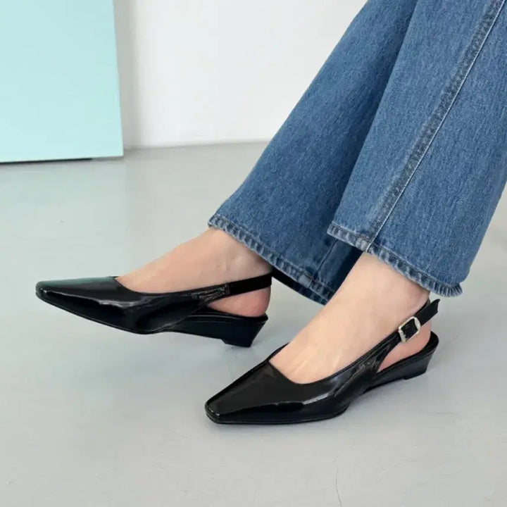 [BUNJANG] 3cm Wedge Slingbacks (240mm) / 3cm 웨지 슬링백 240mm