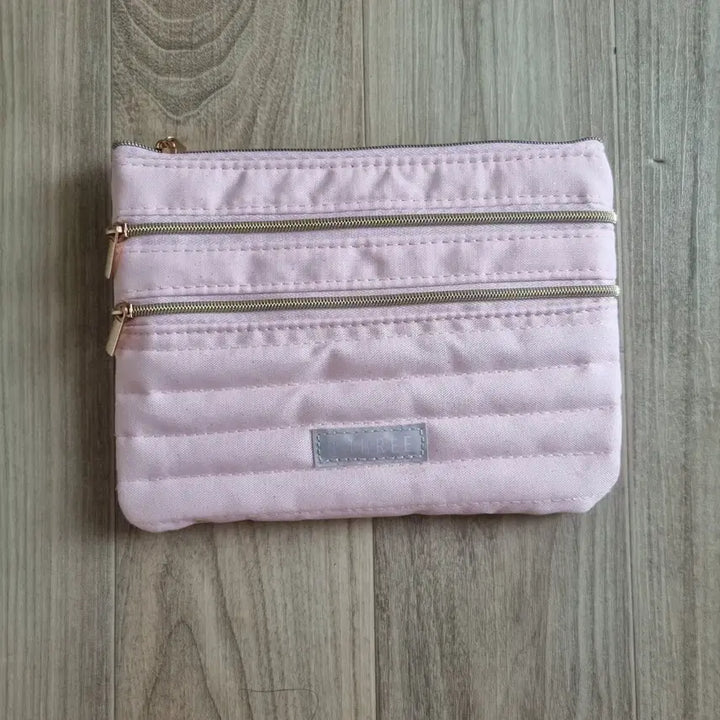 [BUNJANG] B-THREE Pink Zipper 3-Tier Pouch Wallet / 일본수입 B-THREE 핑크색 지퍼 3단 파우치겸 지갑