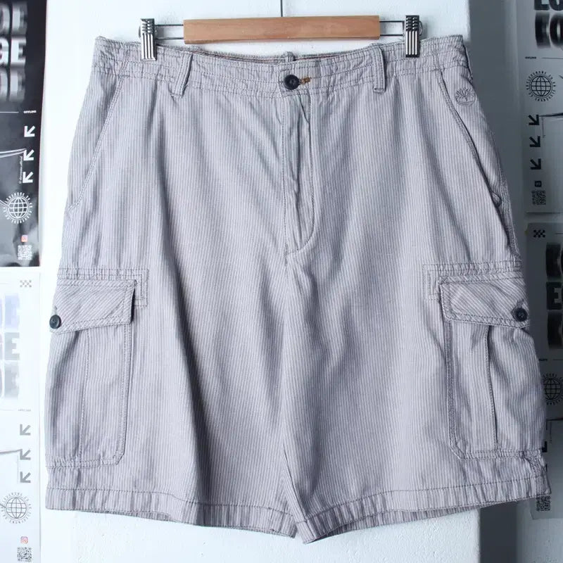 [BUNJANG] Timberland Stripe Cargo Shorts (XL-2XL) / (XL-2XL) 팀버랜드 반바지 팬츠 카고 스트라이프 아메카지-25F9
