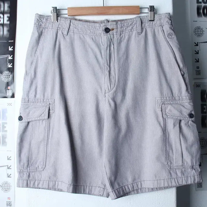 [BUNJANG] Timberland Stripe Cargo Shorts (XL-2XL) / (XL-2XL) 팀버랜드 반바지 팬츠 카고 스트라이프 아메카지-25F9