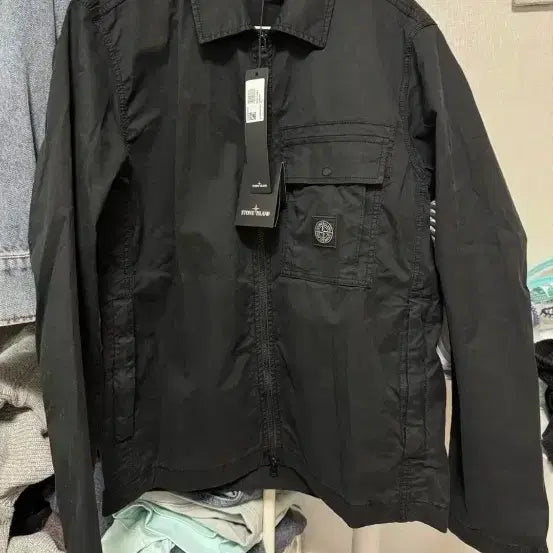 [BUNJANG] Stone Island 22SS Black Overshirt Size M / 스톤아일랜드 22ss*정품*m사이즈