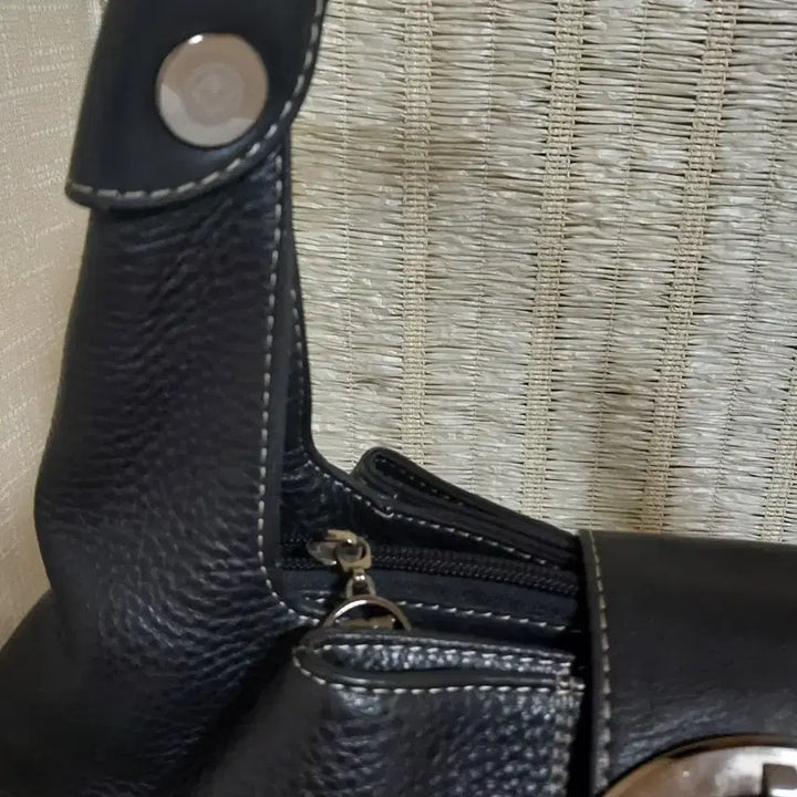 [BUNJANG] Paco Rabanne Black Leather Shoulder Bag Handbag / 파코라반 블랙 가죽 숄더백 핸드백