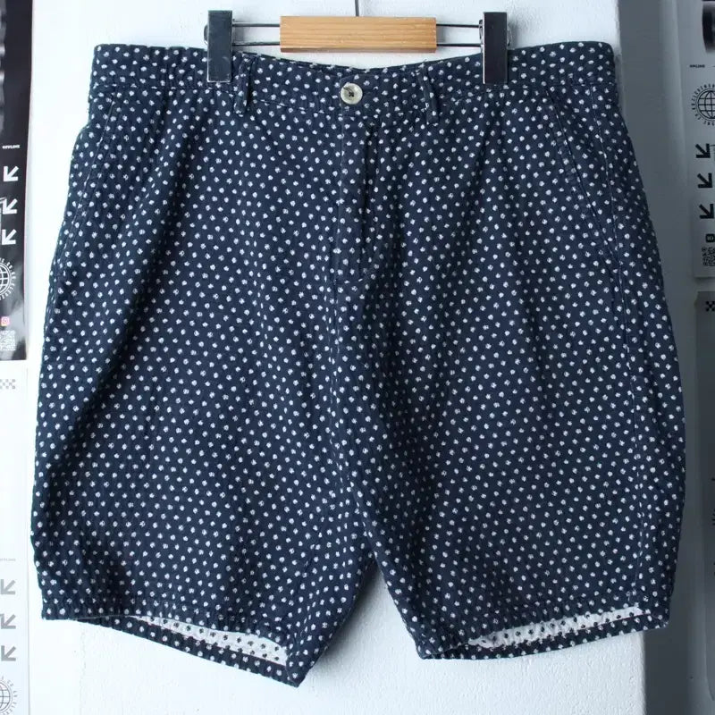 [BUNJANG] Massimo Dutti Polka Dot Shorts Blue / (M-L) 마시모두띠 반바지 팬츠 도트패턴 블루 아메카지-25FA