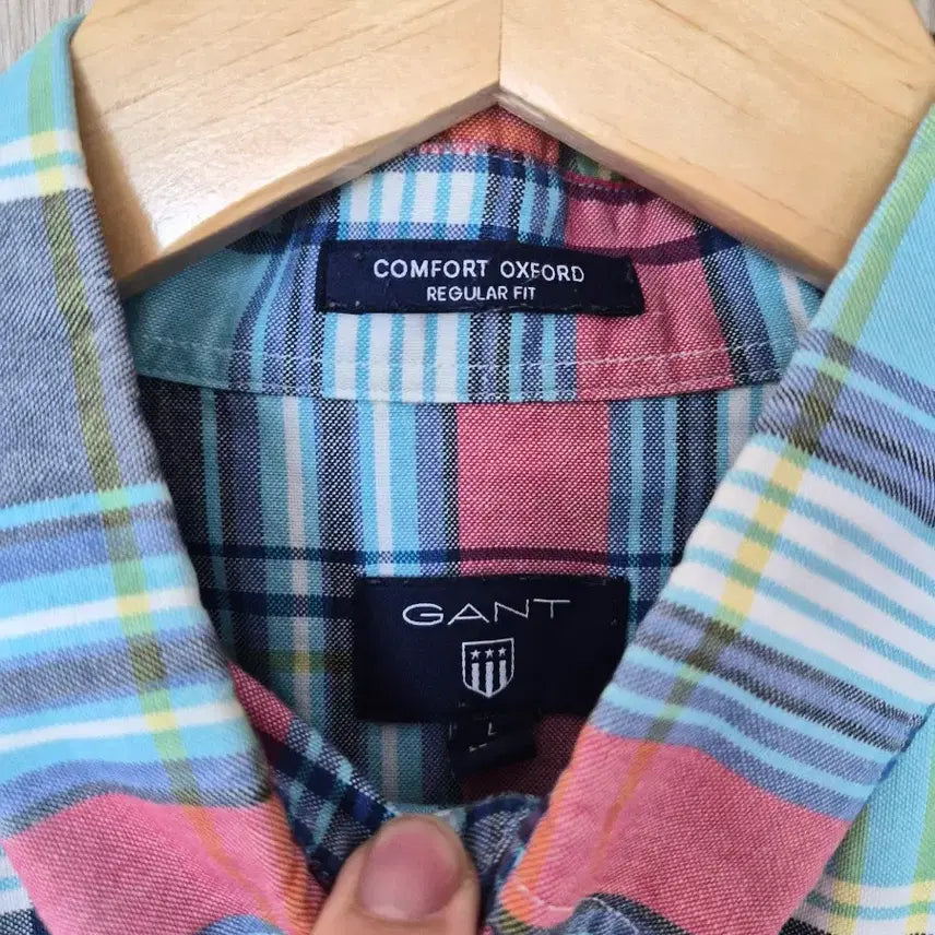 [BUNJANG] GANT Check Long Sleeve Shirt L / GANT 간트 셔츠 남방 체크 긴팔 L