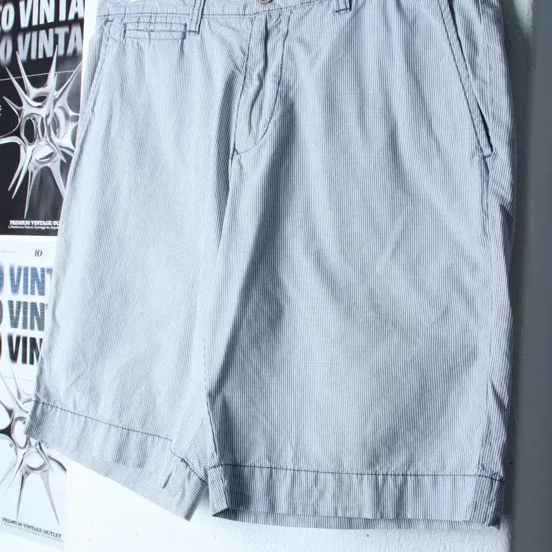 [BUNJANG] Tommy Hilfiger Striped Shorts / (S-L) 타미힐피거 반바지 팬츠 작은오염 스트라이프 블루-25FB