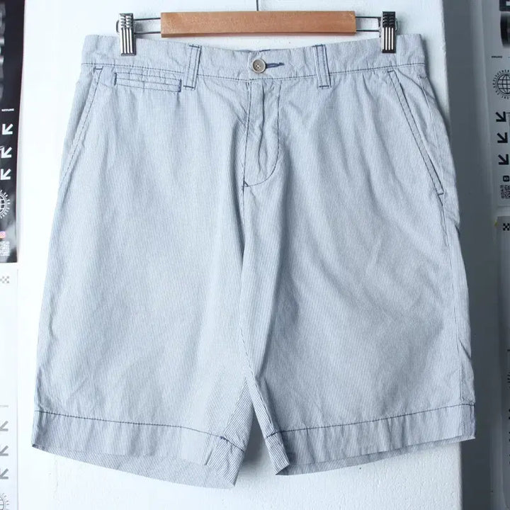 [BUNJANG] Tommy Hilfiger Striped Shorts / (S-L) 타미힐피거 반바지 팬츠 작은오염 스트라이프 블루-25FB