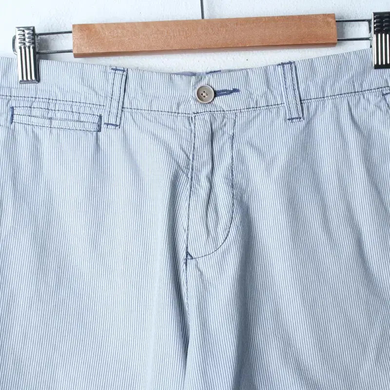 [BUNJANG] Tommy Hilfiger Striped Shorts / (S-L) 타미힐피거 반바지 팬츠 작은오염 스트라이프 블루-25FB