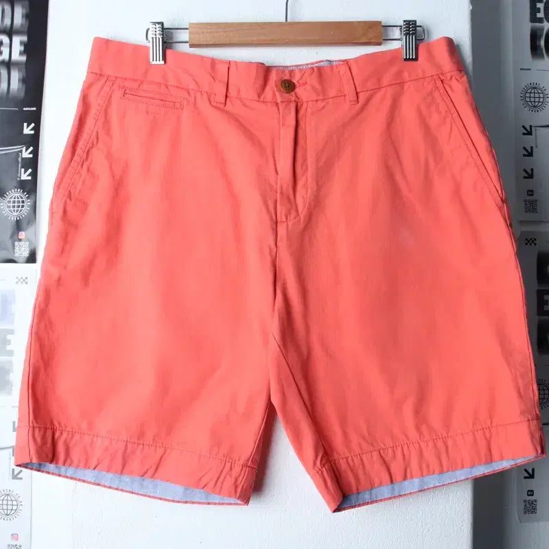 [BUNJANG] Tommy Hilfiger Pink Plain Shorts / (XL) 타미힐피거 반바지 팬츠 핑크 무지 아메카지-25FD