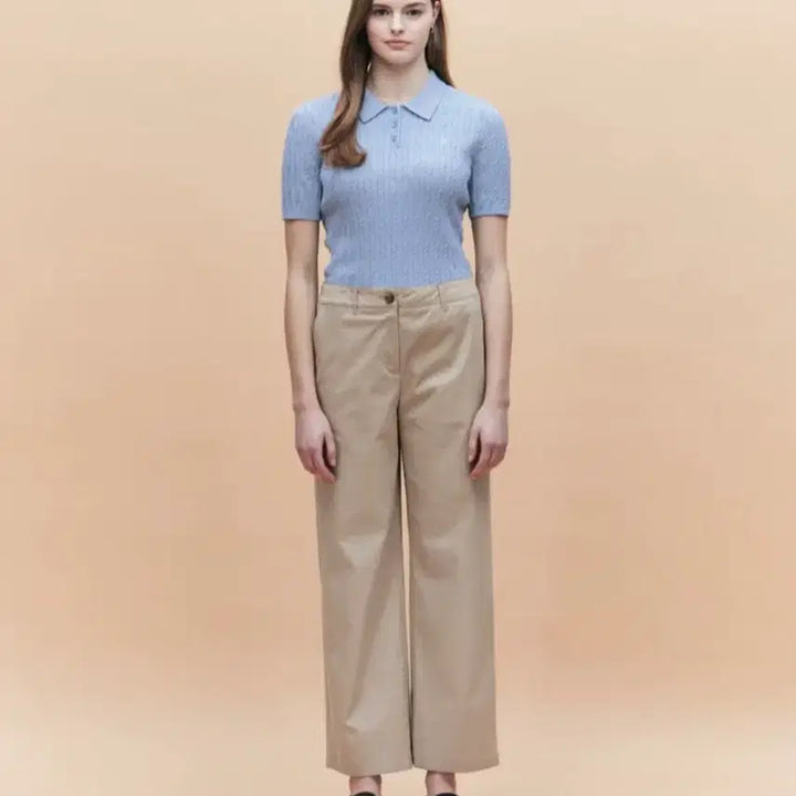 [BUNJANG] Hazzys Ladies Light Beige Banding Chino Pants / 25SS 헤지스 레이디스 라이트베이지 밴딩 치노 팬츠새상품 27