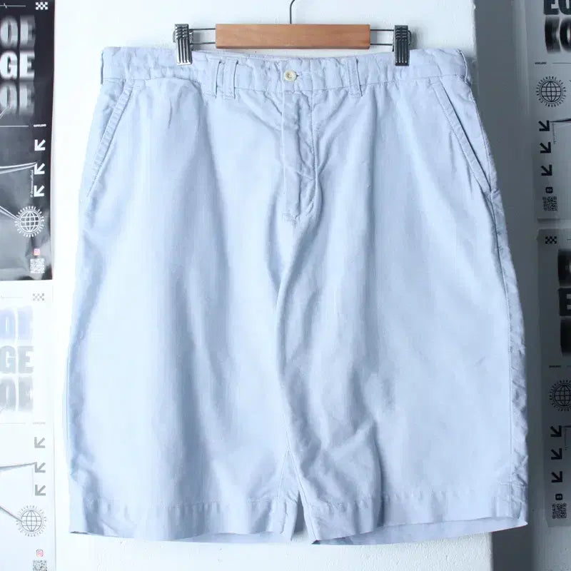 [BUNJANG] Polo Ralph Lauren Cotton Shorts (L-XL) Light Blue / (L-XL) 폴로 랄프로렌 반바지 팬츠 연블루 면 아메카지-25FE