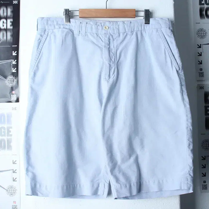 [BUNJANG] Polo Ralph Lauren Cotton Shorts (L-XL) Light Blue / (L-XL) 폴로 랄프로렌 반바지 팬츠 연블루 면 아메카지-25FE