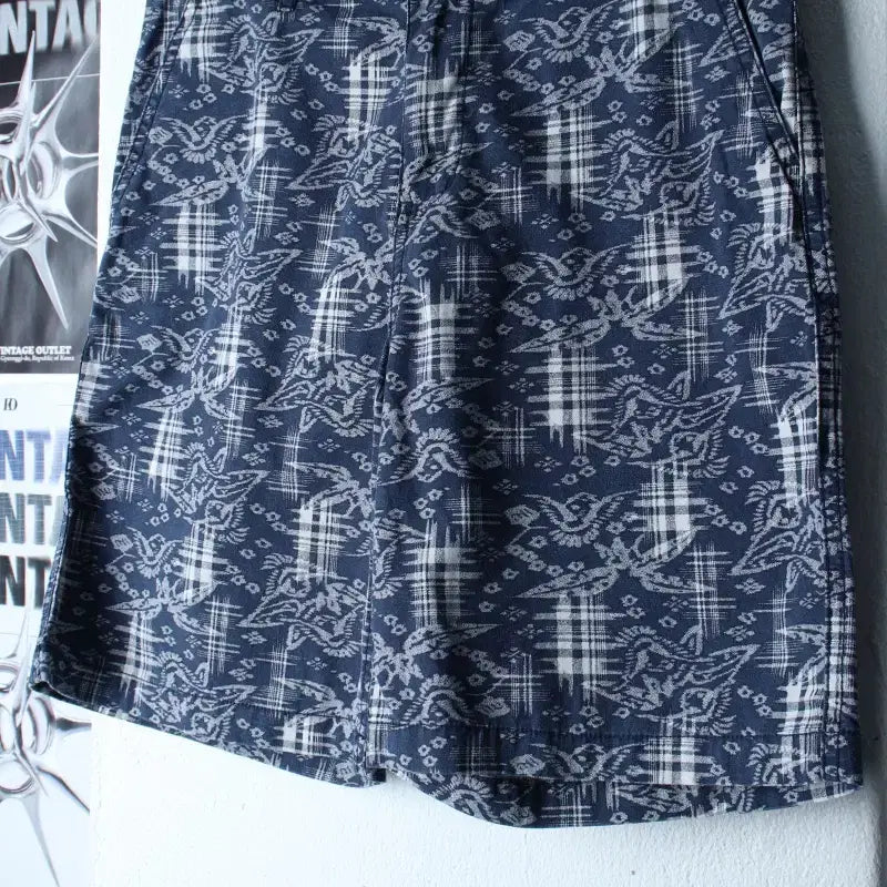 [BUNJANG] Polo Ralph Lauren Patterned Cotton Shorts Navy / W(S) 폴로 랄프로렌 반바지 팬츠 패턴 네이비 면-2600