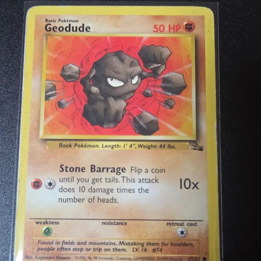 [BUNJANG] Pokemon Geodude English Edition Trading Card / 포켓몬 카드 꼬마돌 (Geodude) 영문판