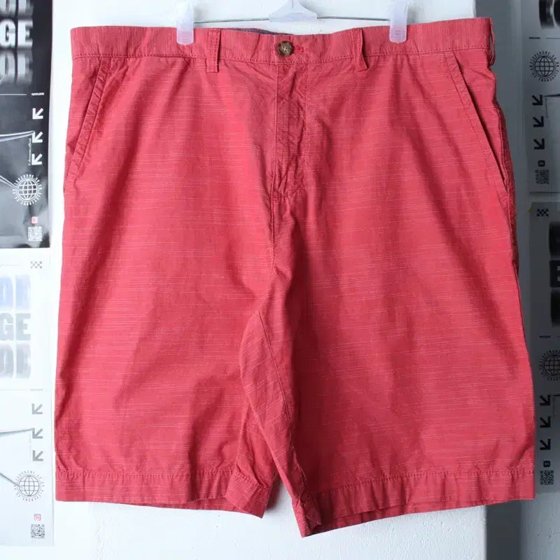 [BUNJANG] Tommy Hilfiger Big Size Red Shorts Pants (XL-4XL) / (3XL-4XL) 타미힐피거 반바지 팬츠 빅사이즈 레드-2601