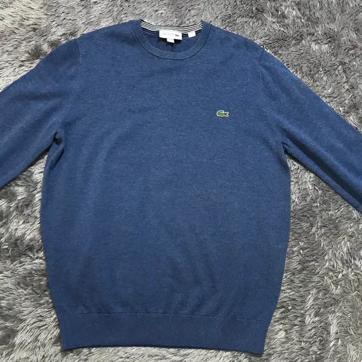 [BUNJANG] Lacoste Round Neck Knit Blue / [[3(S), A급] 라코스테(LACOSTE) 라운드 니트@315