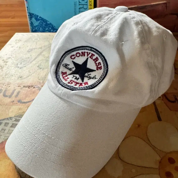 [BUNJANG] Converse All Star White Ball Cap / 컨버스 올스타 화이트 볼캡