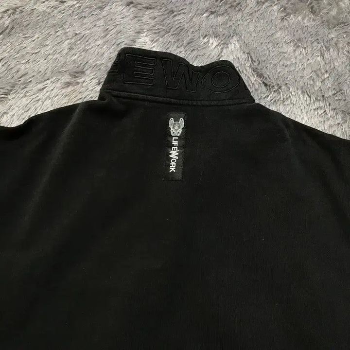 [BUNJANG] Lifework (LW) High-Neck Half-Zip Sweatshirt - Black / [[L, 공용] 라이프워크(LW) 하이넥 반집업 맨투맨@316