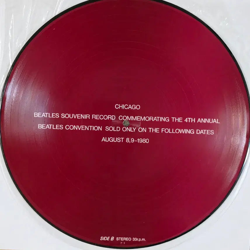 [BUNJANG] The Beatles Yesterday, Today &amp; Forever Souvenir Picture Disc LP (1980 Chicago Convention Exclusive) / 비틀즈(BEATLES)<Yesterday,Today&amp;Forever> LP