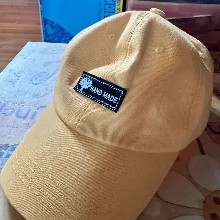 [BUNJANG] Handmade Gold Baseball Cap / 핸드메이드 캡모자 골드