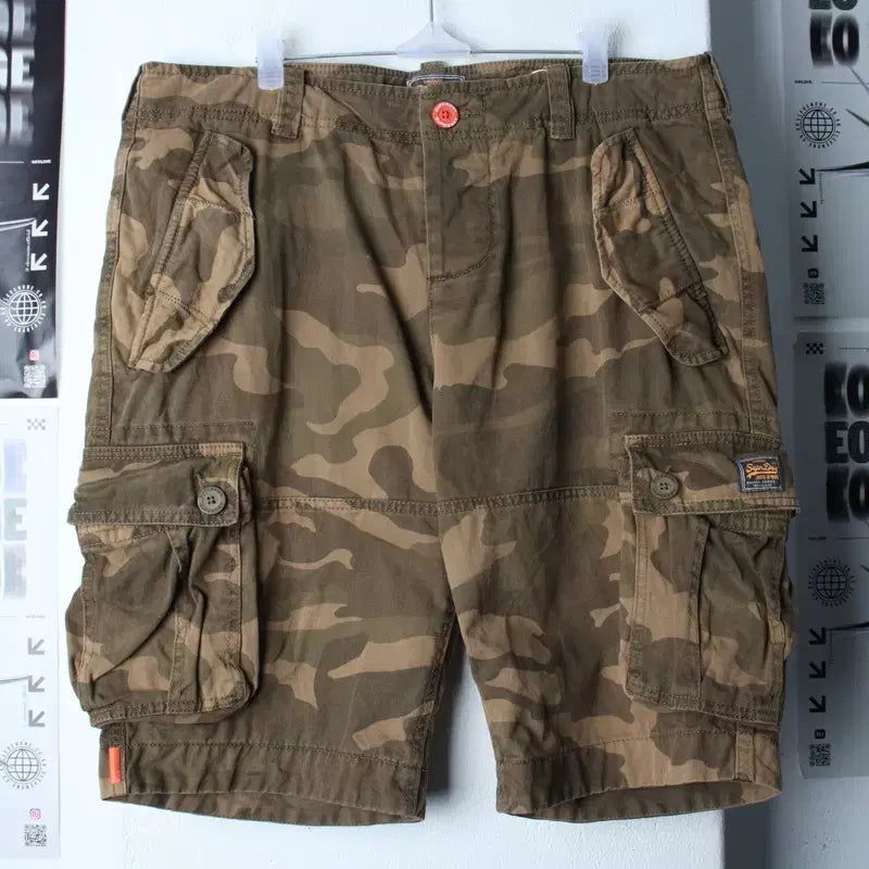 [BUNJANG] Superdry Cargo Shorts Camo XL-2XL / (XL-2XL) 슈퍼드라이 반바지 팬츠 빅사이즈 카모 카고-260B
