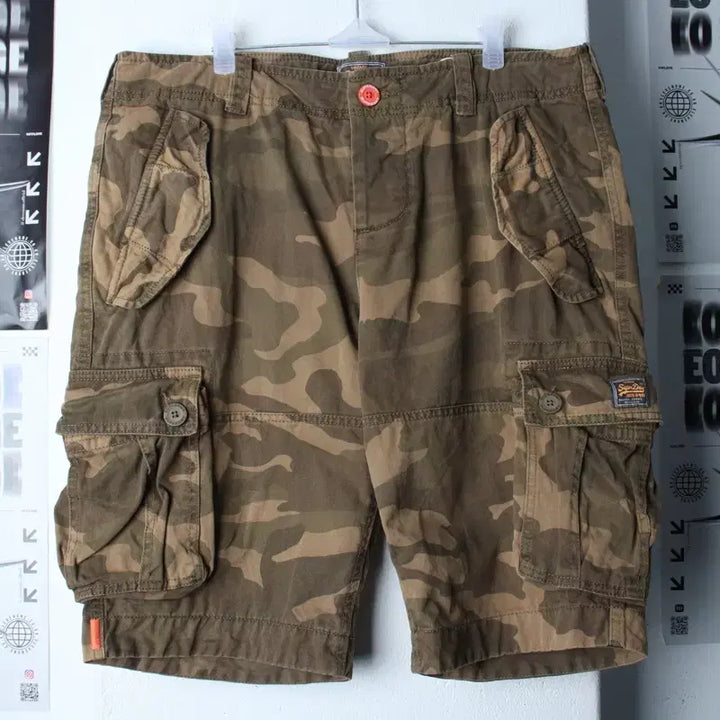 [BUNJANG] Superdry Cargo Shorts Camo XL-2XL / (XL-2XL) 슈퍼드라이 반바지 팬츠 빅사이즈 카모 카고-260B