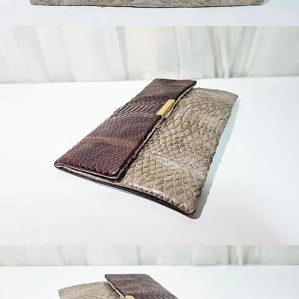 [BUNJANG] Tally Python Clutch Bag / 탈리 파이톤 클러치