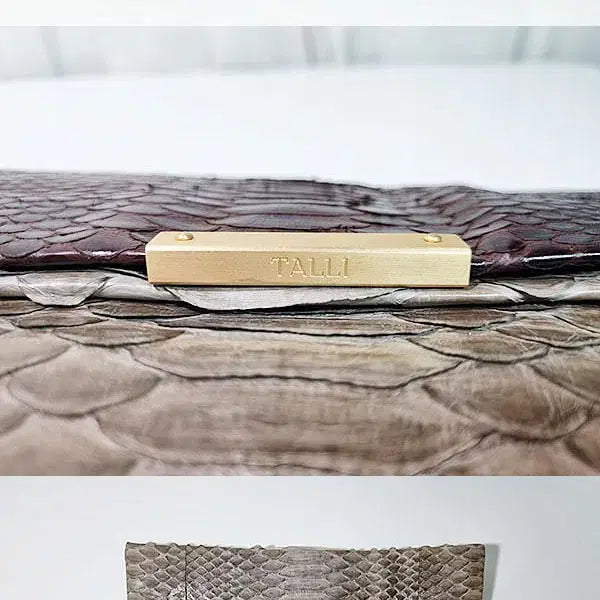 [BUNJANG] Tally Python Clutch Bag / 탈리 파이톤 클러치