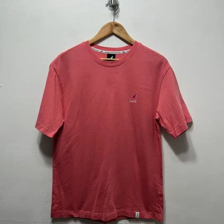 [BUNJANG] Kangol Pink Short-Sleeve T-Shirt / 캉골 핑크색 반팔 티셔츠 S