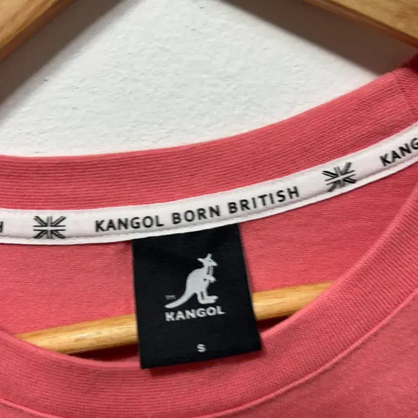 [BUNJANG] Kangol Pink Short-Sleeve T-Shirt / 캉골 핑크색 반팔 티셔츠 S