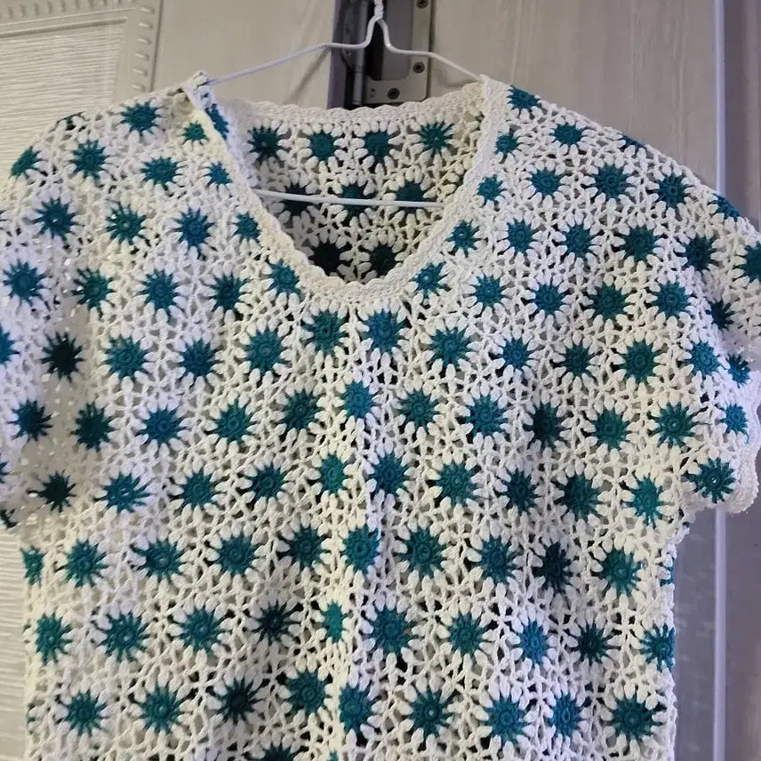 [BUNJANG] Handmade Crochet T-Shirt / 크로셰 손뜨개  티셔츠