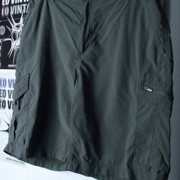 [BUNJANG] Columbia Cargo Nylon Shorts Green 2XL / (2XL) 컬럼비아 반바지 팬츠 빅사이즈 카고 그린 나일론-260E