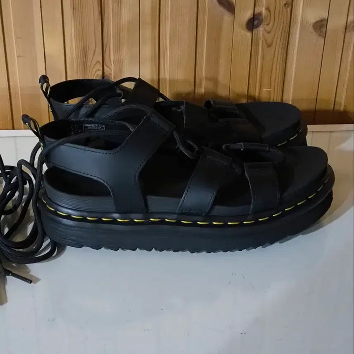 [BUNJANG] Dr. Martens Natilla Black Leather Sandals / UK6 250mm 닥터마틴 나틸라 블랙 레더 샌들