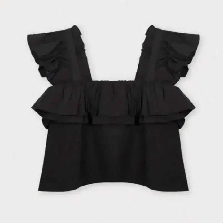 [BUNJANG] Dotees Frill Detail Blouse - Black / 새상품 더티스 블라우스