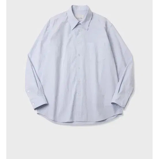 [BUNJANG] Atelier de Dio Typewriter Tapered Shirt (Pale Blue/White) / 아틀리에델디오 타이프라이터 테이퍼드 셔츠 L(페일블루,화이트)
