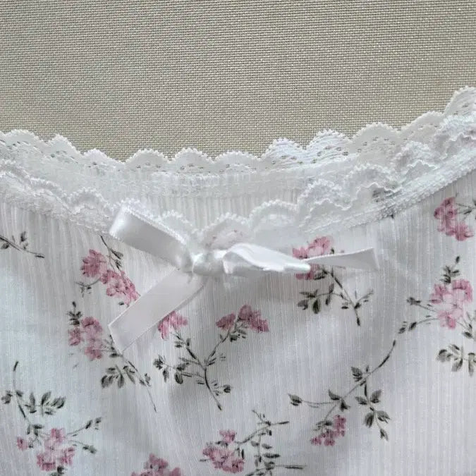 [BUNJANG] Flower Lace Spaghetti Strap Dress / 플라워 레이스 끈나시 원피스