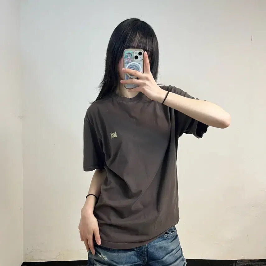[BUNJANG] Brown Breath Basic Logo T-Shirt / 브라운브레스 브라운 반팔