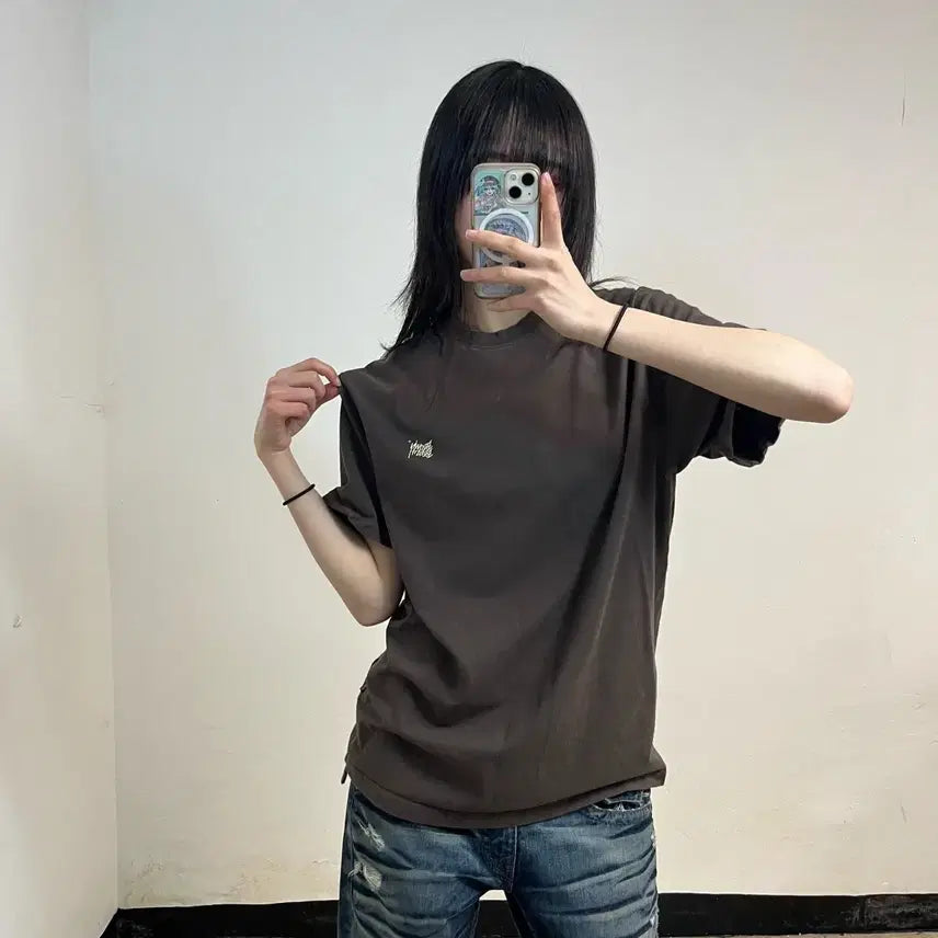 [BUNJANG] Brown Breath Basic Logo T-Shirt / 브라운브레스 브라운 반팔