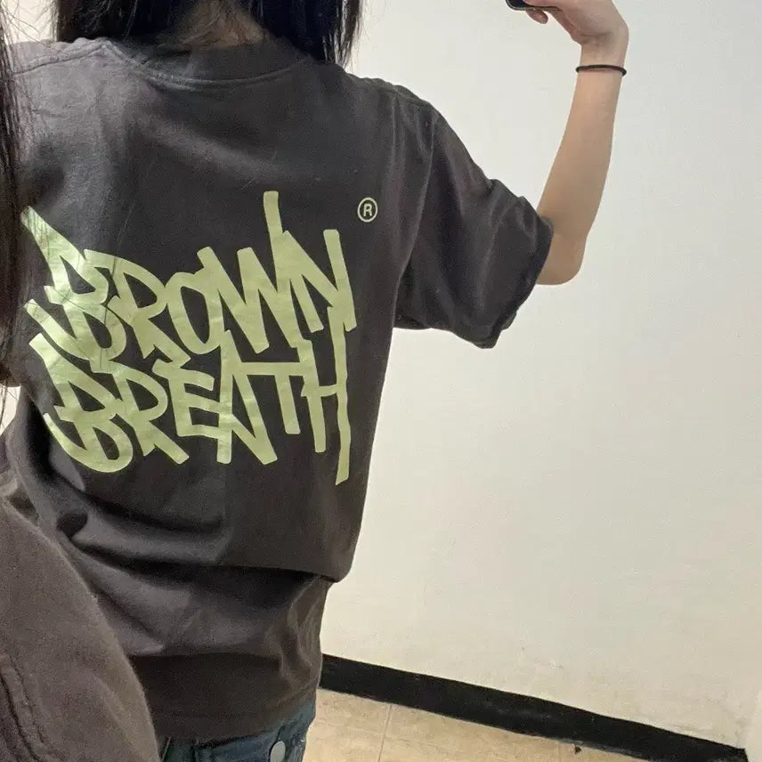 [BUNJANG] Brown Breath Basic Logo T-Shirt / 브라운브레스 브라운 반팔