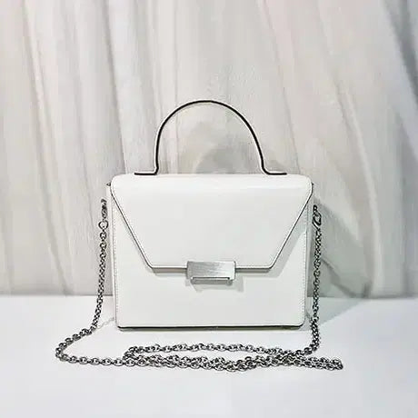 [BUNJANG] Demellier Leather Letter Bag White / 드메리엘 레터백